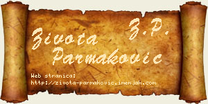 Života Parmaković vizit kartica